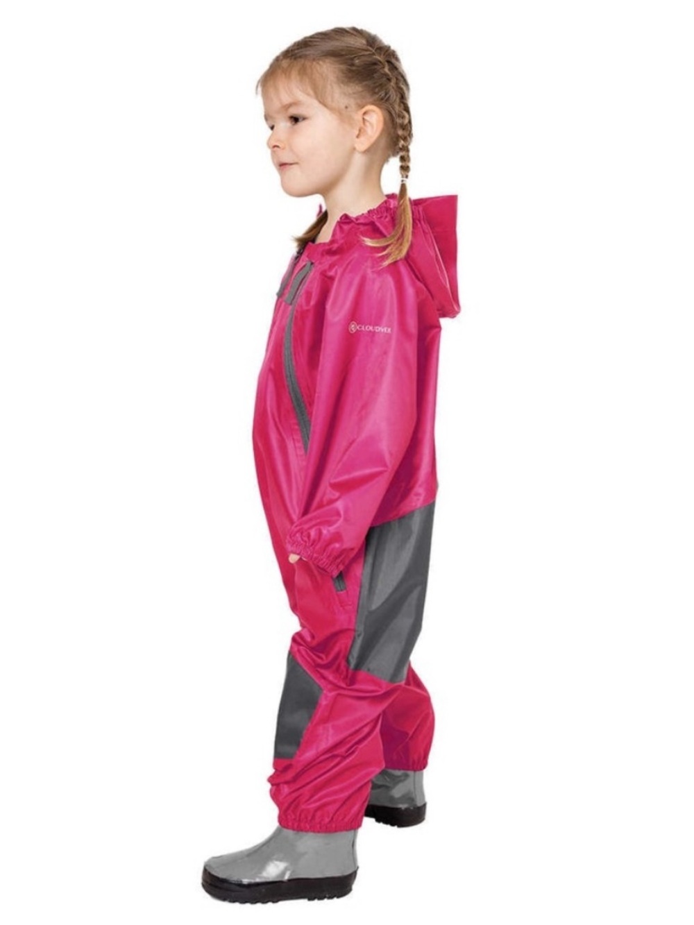 Cloudveil Kids' Waterproof Pink Playsuit Color Block Girls Size -4T NWT